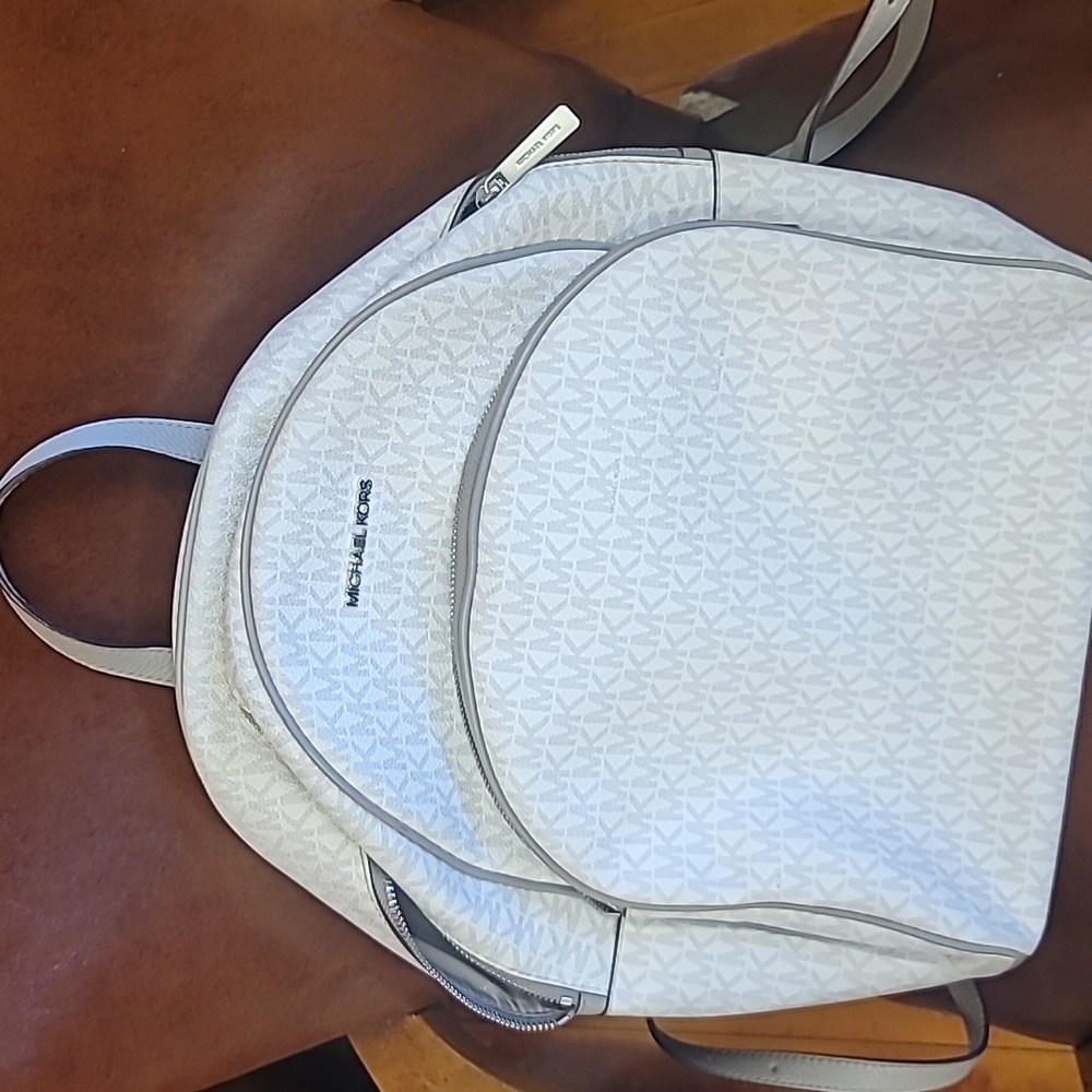 MK Large PVC Leather Backpack
